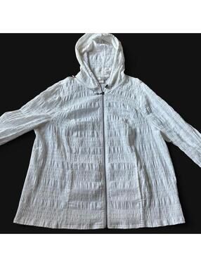 Christopher & Banks Women's White and Cream Jacket